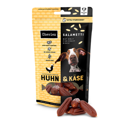 Chewies salametti kip & kaas 200gr
