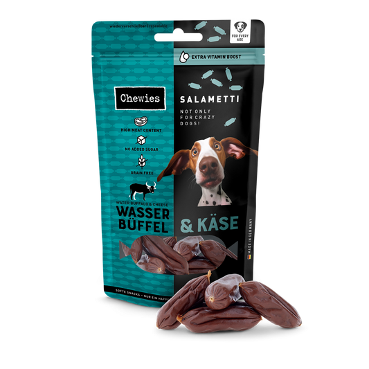 Chewies salametti waterbuffel&kaas 60gr