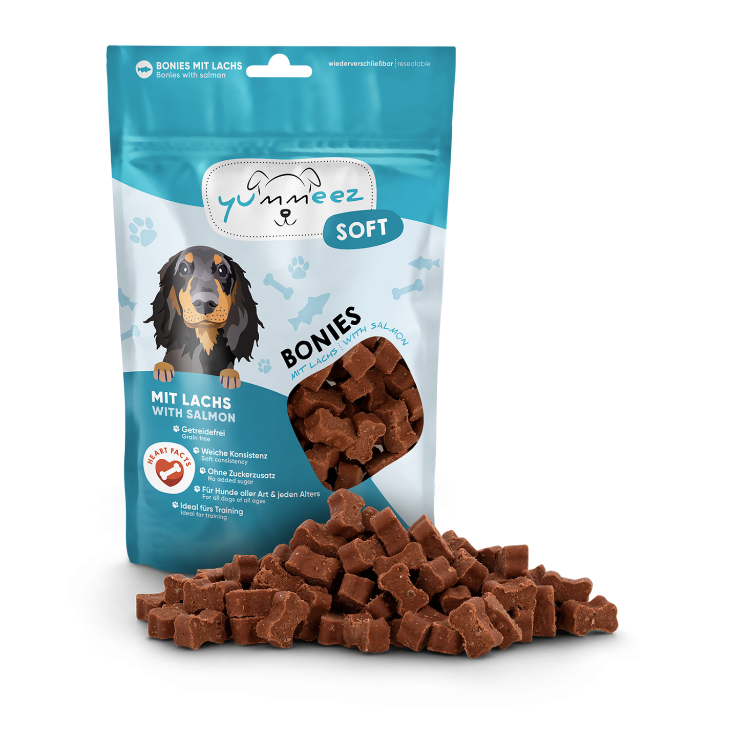 Yummeez soft bonies zalm 165gr