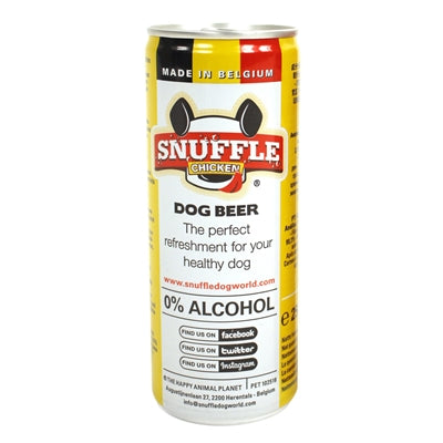 Snuffle Hondenbier Kipsmaak In Blik