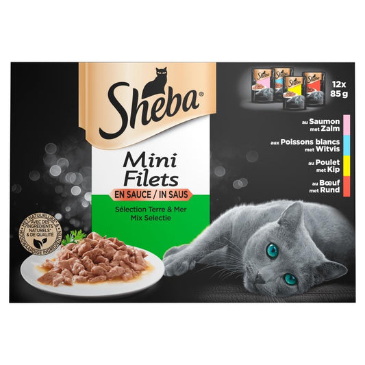 Sheba Mini Filets pouch saus mix sel mp 12x85gr