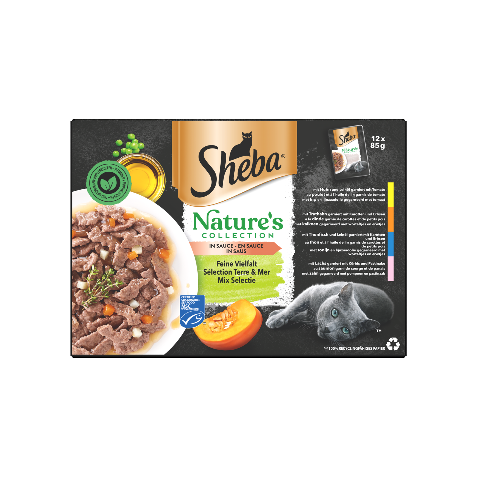 Sheba Natures Collection gelei mix selectie mp 12x85gr