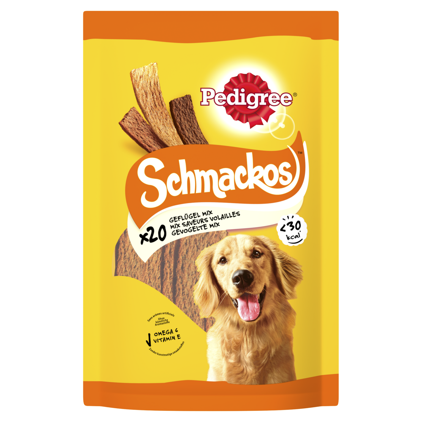 Pedigree schmackos gevogelte 144gr