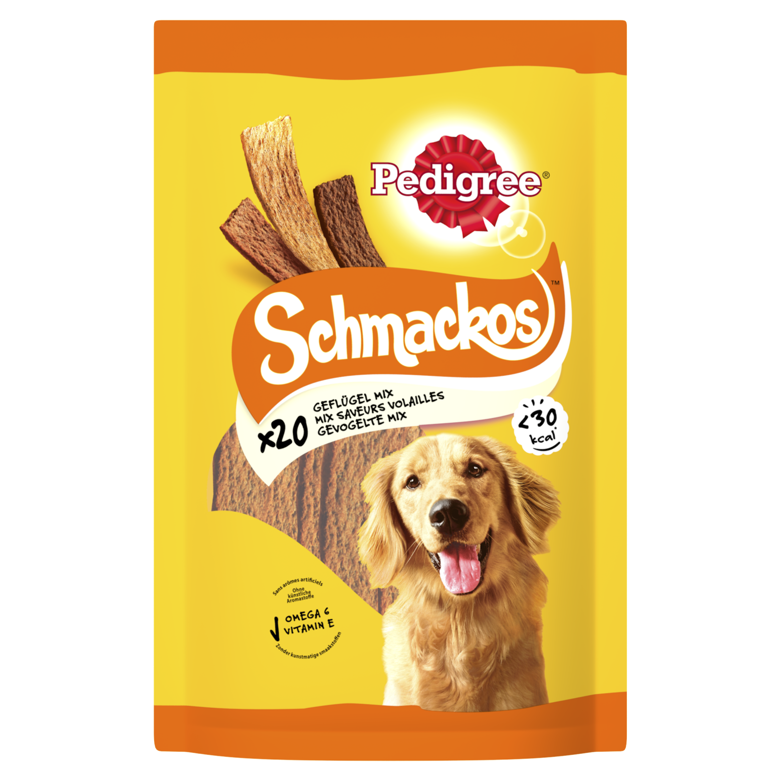 Pedigree schmackos gevogelte 144gr