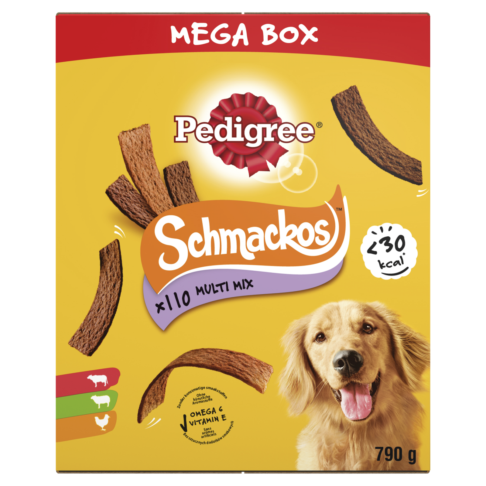 Pedigree schmackos megabox 790gr