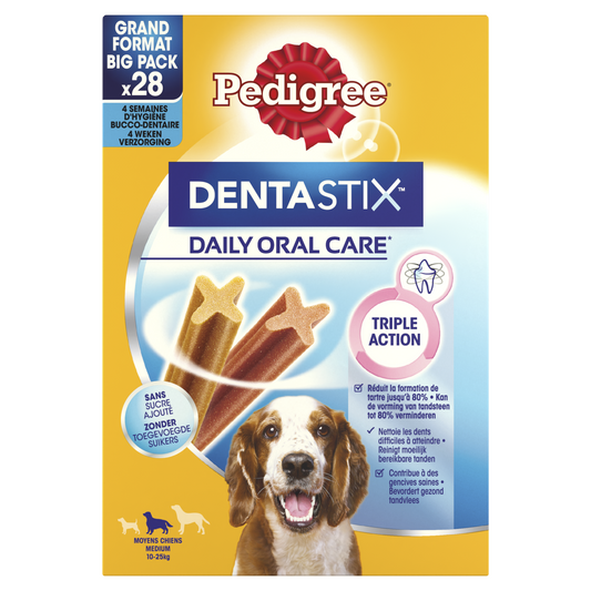Pedigree dentastix medium multipack 28-pack 720gr
