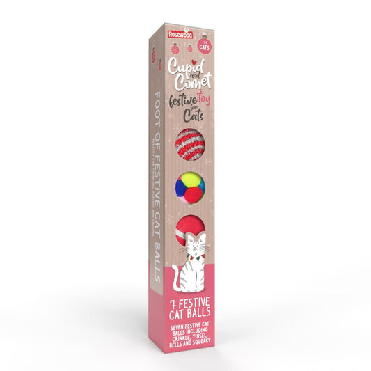 Rosewood Cupid&Comet kat feestelijk ballen set 1st