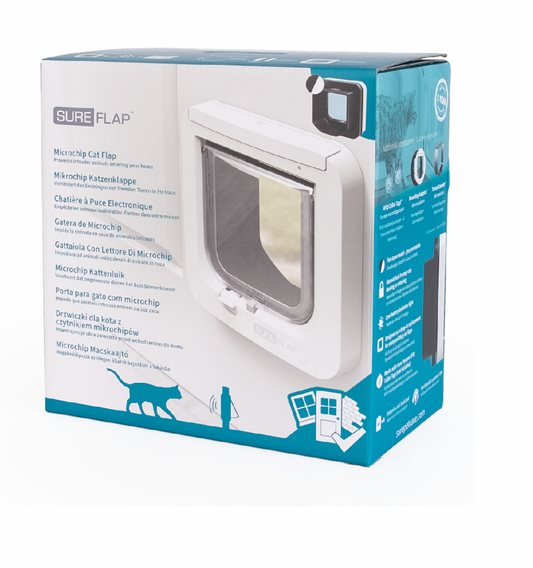 Sure Petcare SureFlap microchip kattenluik grijs/wit 1st