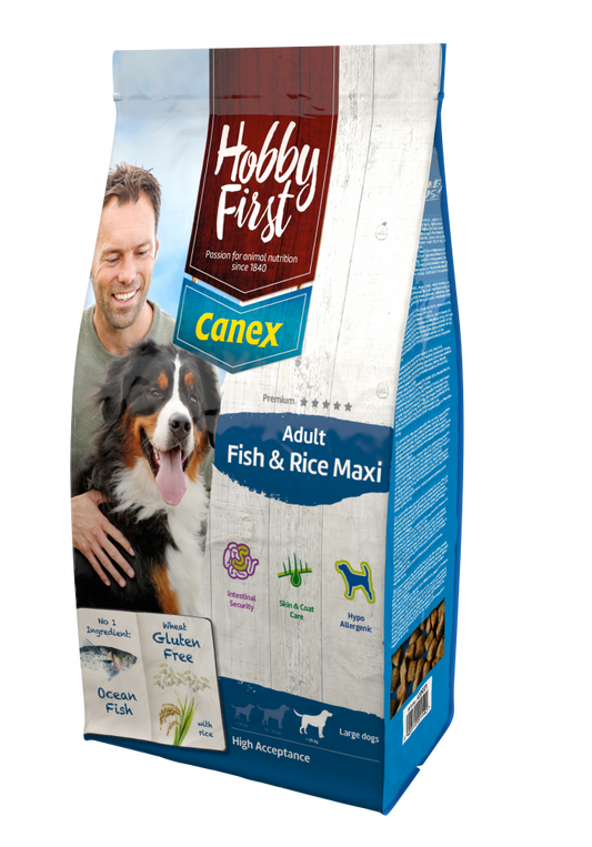 Hobby First Canex adult maxi fish&rice 12kg