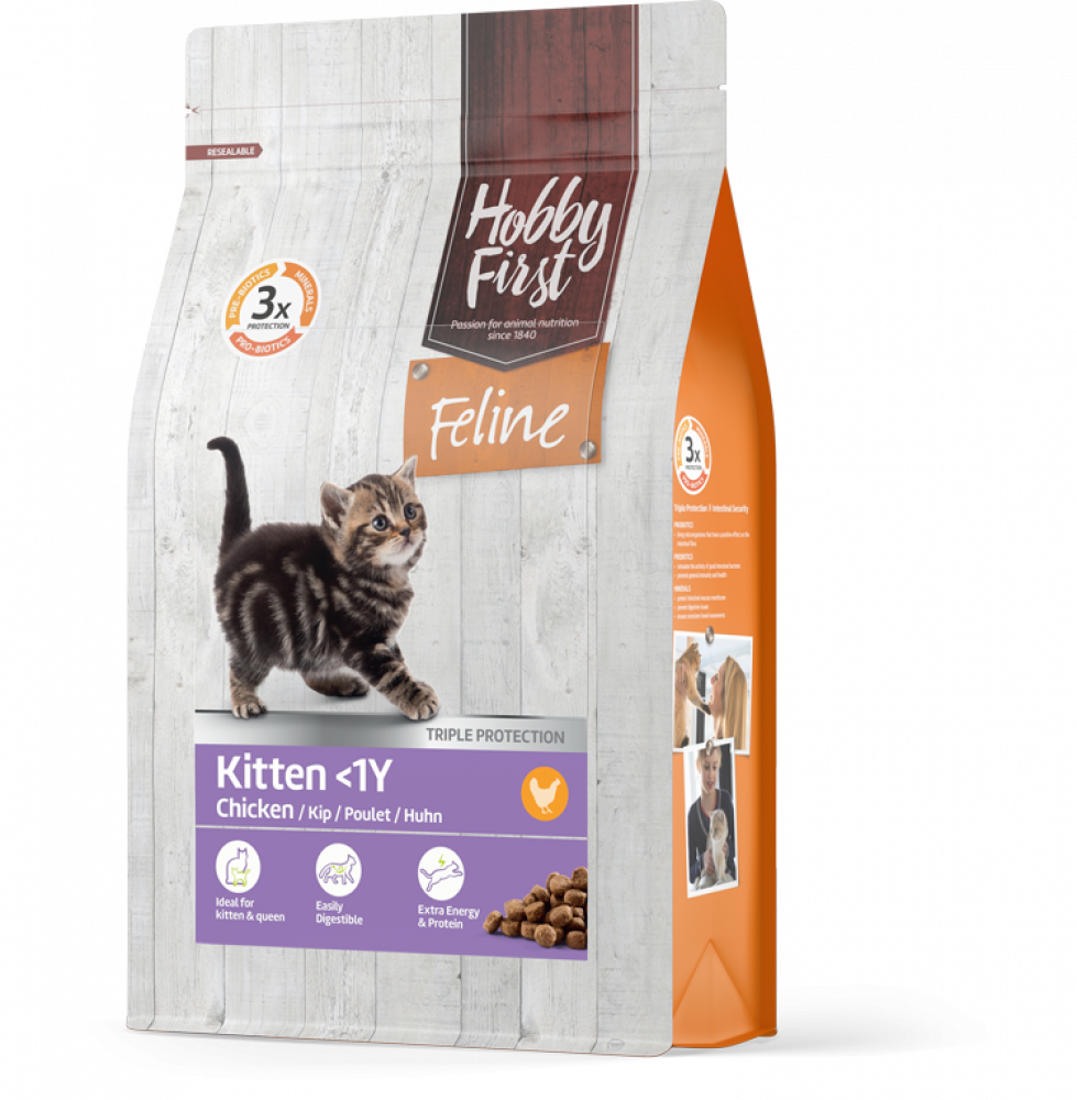 Hobby First Feline droog kitten <1y 4,5kg