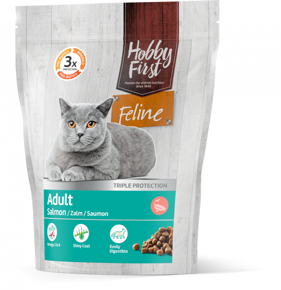 Hobby First Feline droog adult salmon 800gr