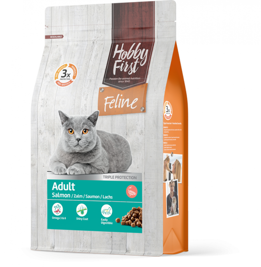Hobby First Feline droog adult salmon 4,5kg