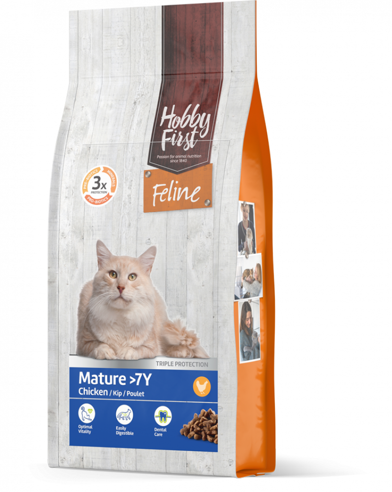 Hobby First Feline droog mature >7y 1,5kg