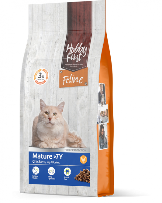 Hobby First Feline droog mature >7y 1,5kg