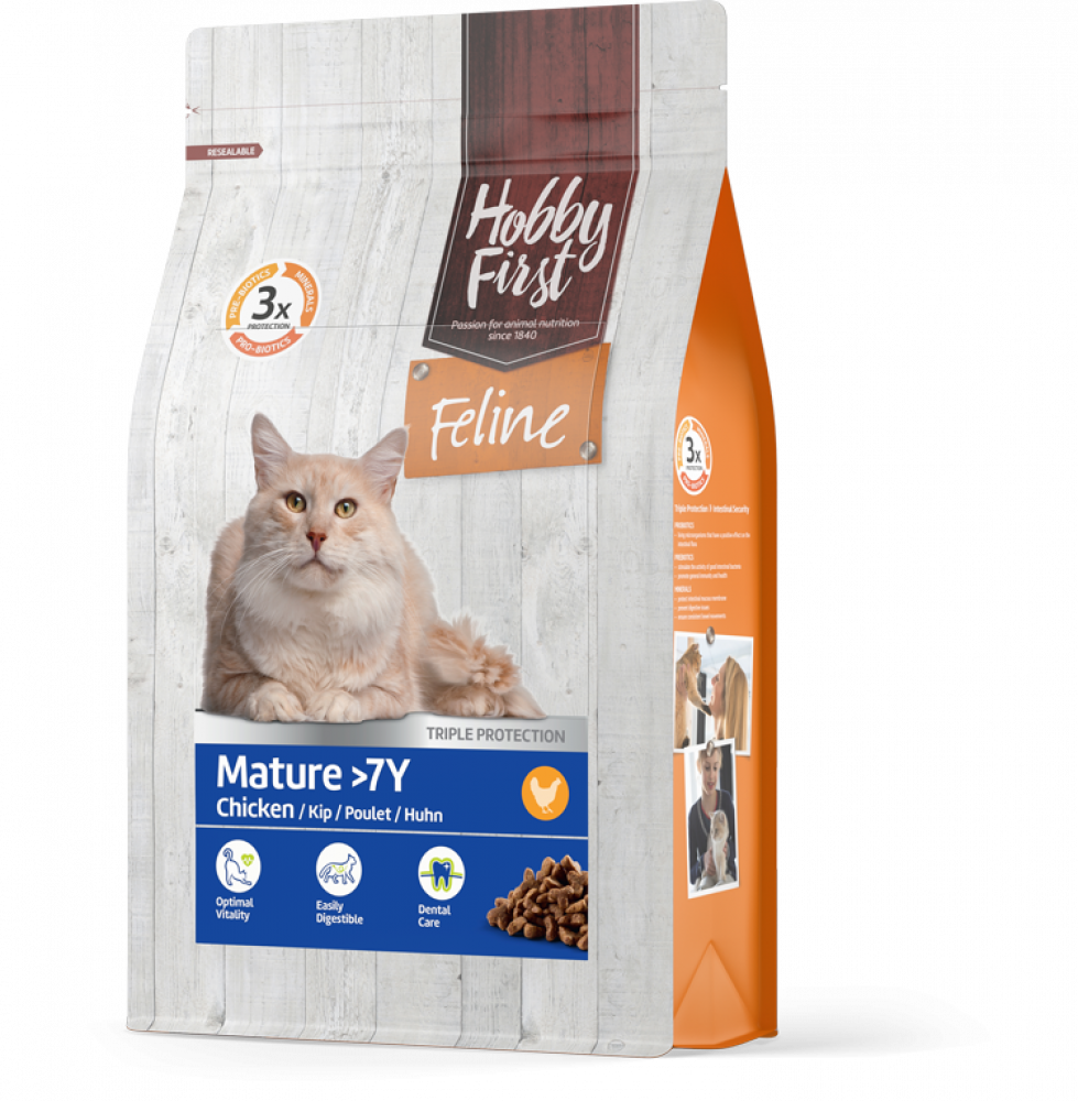 Hobby First Feline droog mature >7y 4,5kg