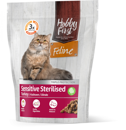 Hobby First Feline droog sensitive sterilised 800gr