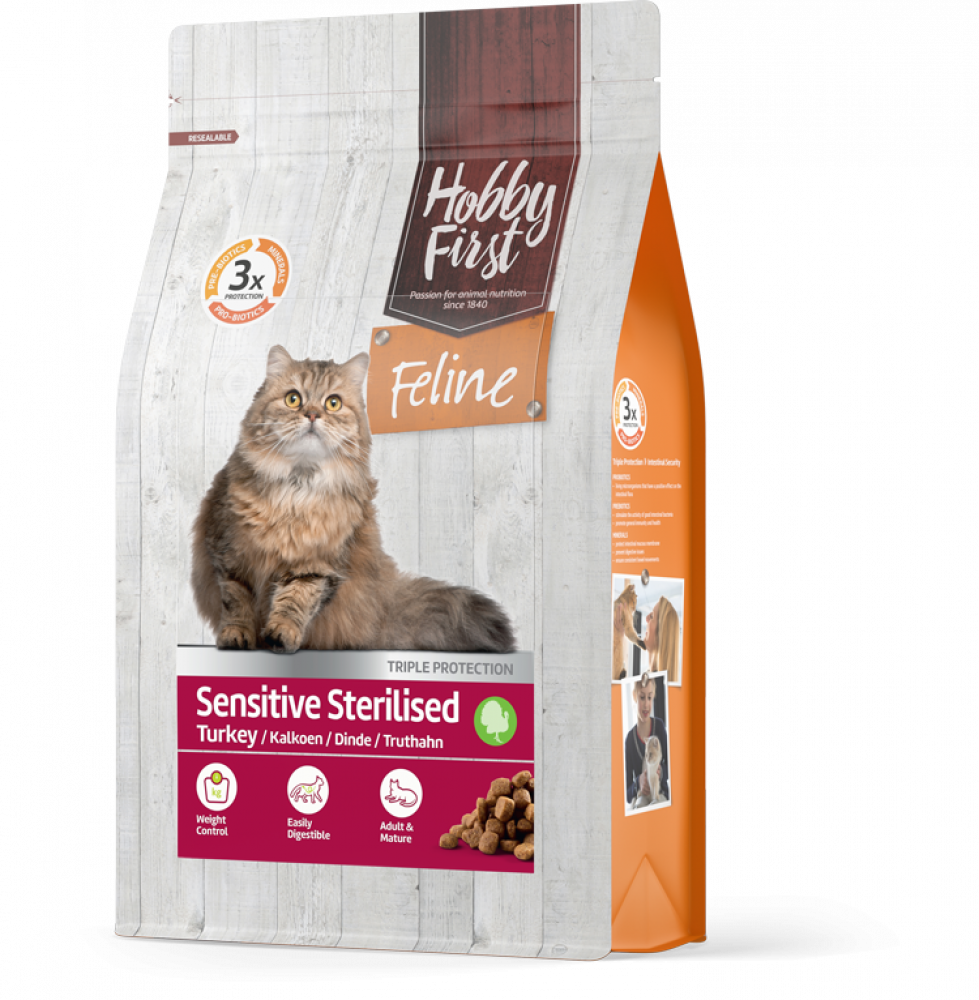 Hobby First Feline droog sensitive sterilised 4,5kg