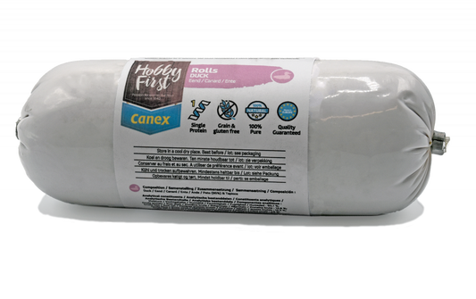 Hobby First Canex high protein roll duck 400gr