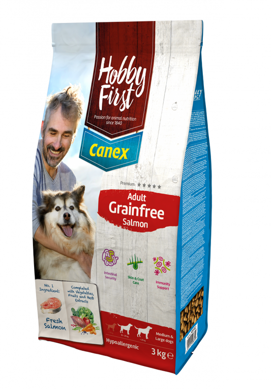 Hobby First Canex adult salmon grainfree 3kg