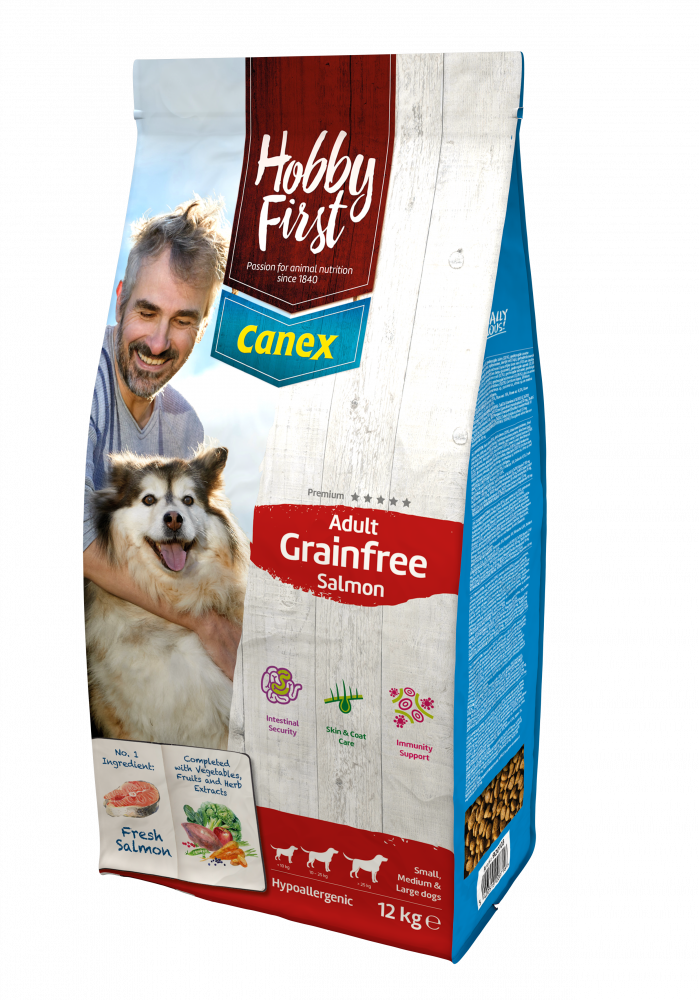 Hobby First Canex adult salmon grainfree 12kg