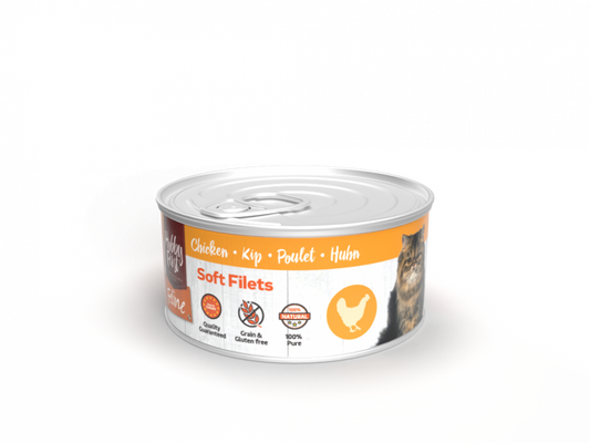 Hobby First Feline blik soft filets kip 70gr