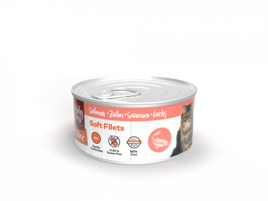 Hobby First Feline blik soft filets zalm 70gr