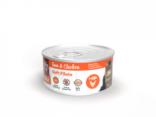 Hobby First Feline blik soft filets tonijn&kip 70gr
