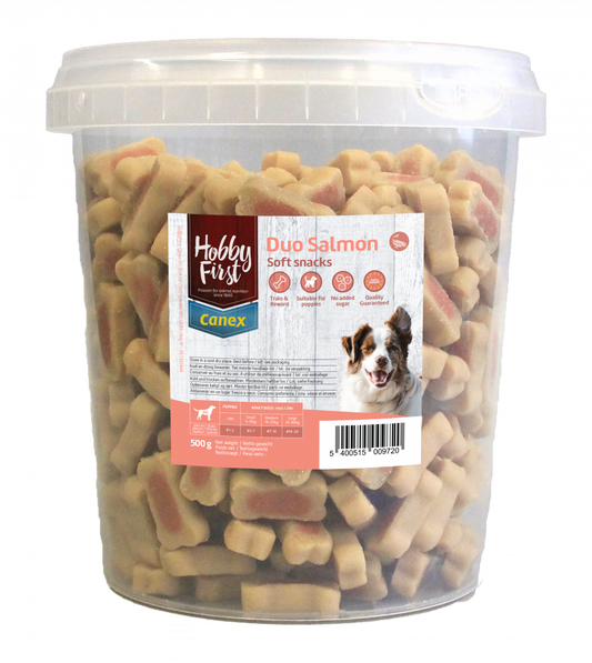 Hobby First Canex soft snacks duo salmon 500gr