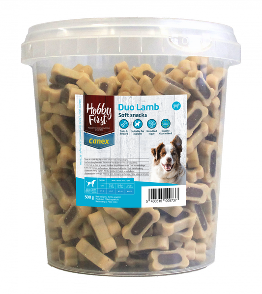 Hobby First Canex soft snacks duo lamb 500gr