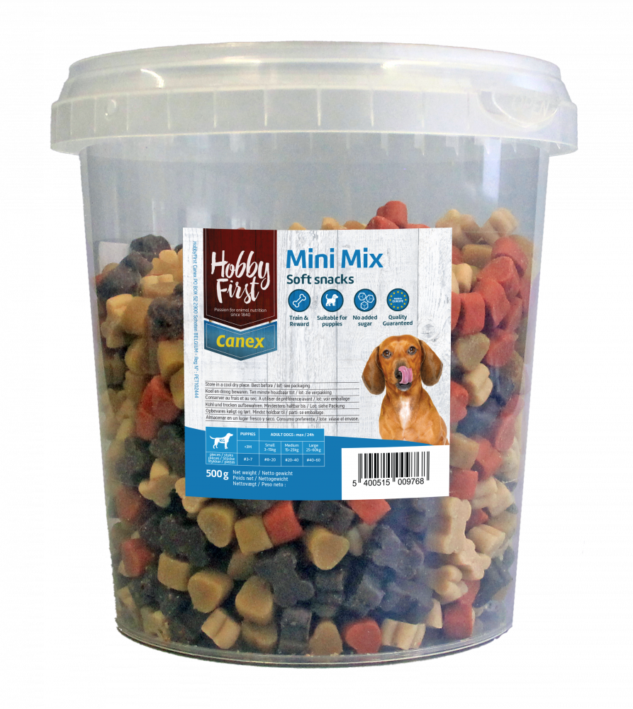 Hobby First Canex soft snacks mini mix 500gr