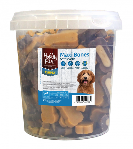 Hobby First Canex soft snacks maxi bones 450gr