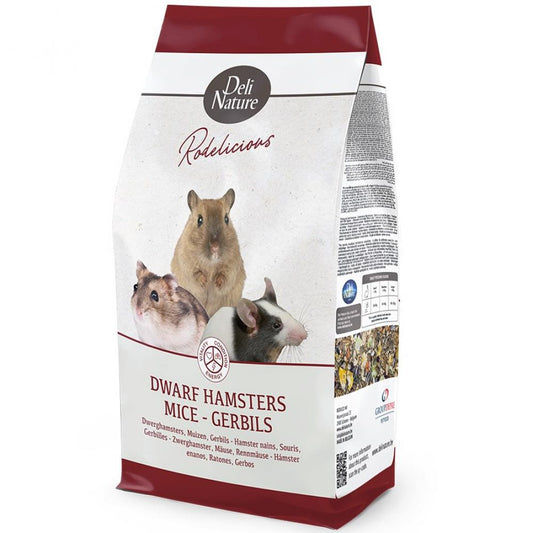 Deli Nature Rodelicious dwerghamsters/muizen/gerbils 750gr