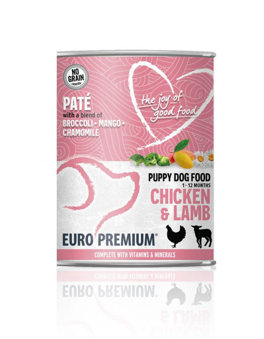 Euro-Premium pate puppy chicken&lamb 400gr