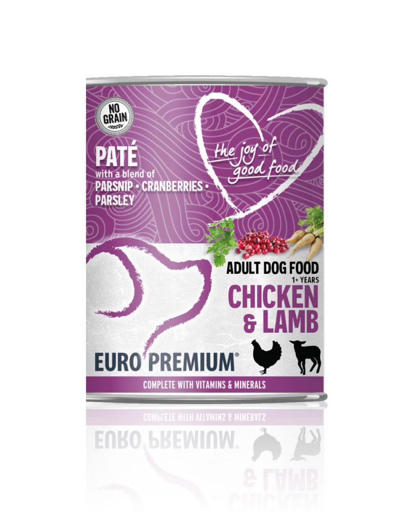 Euro-Premium pate adult chicken&lamb 400gr