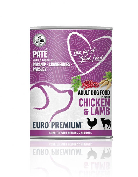 Euro-Premium pate adult chicken&lamb 400gr