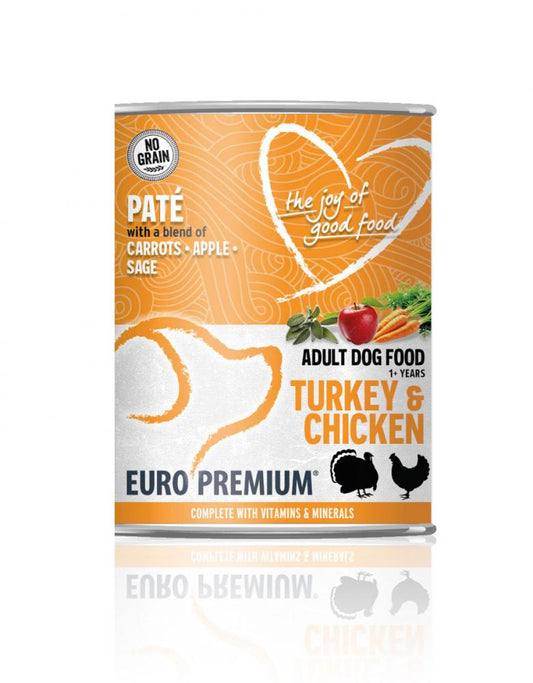 Euro-Premium pate adult turkey&chicken 400gr