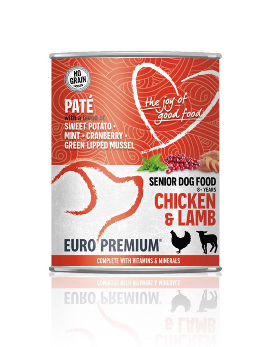 Euro-Premium pate senior chicken&lamb 400gr