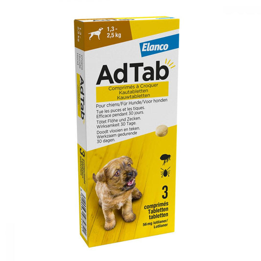 AdTab hond kauwtabl 1,3-2,5kg 3tabl