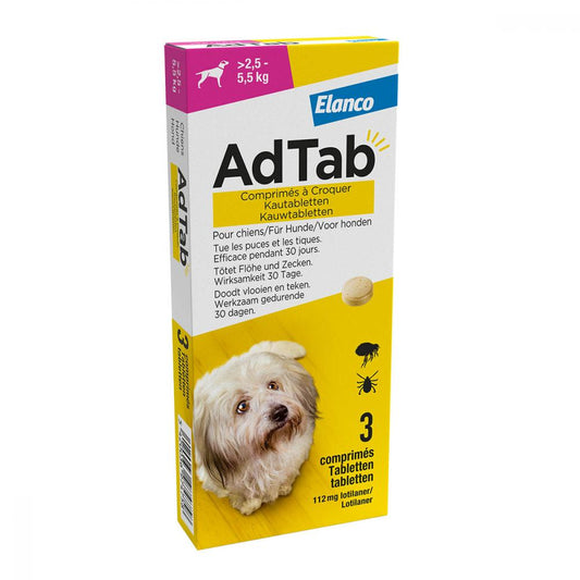 AdTab hond kauwtabl >2,5-5,5kg 3tabl