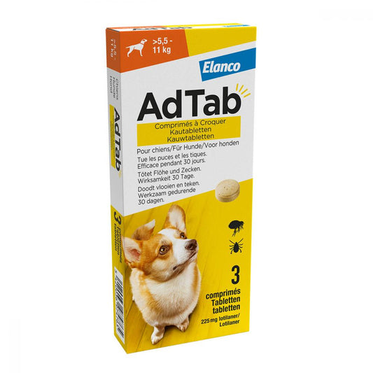 AdTab hond kauwtabl >5,5-11kg 3tabl
