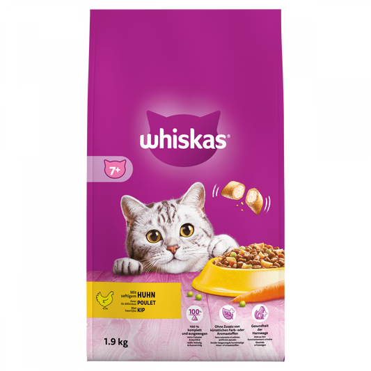 Whiskas 7+ droog senior kip 1,9kg