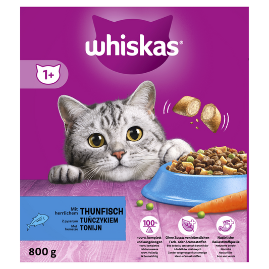 Whiskas 1+ droog adult tonijn 800gr