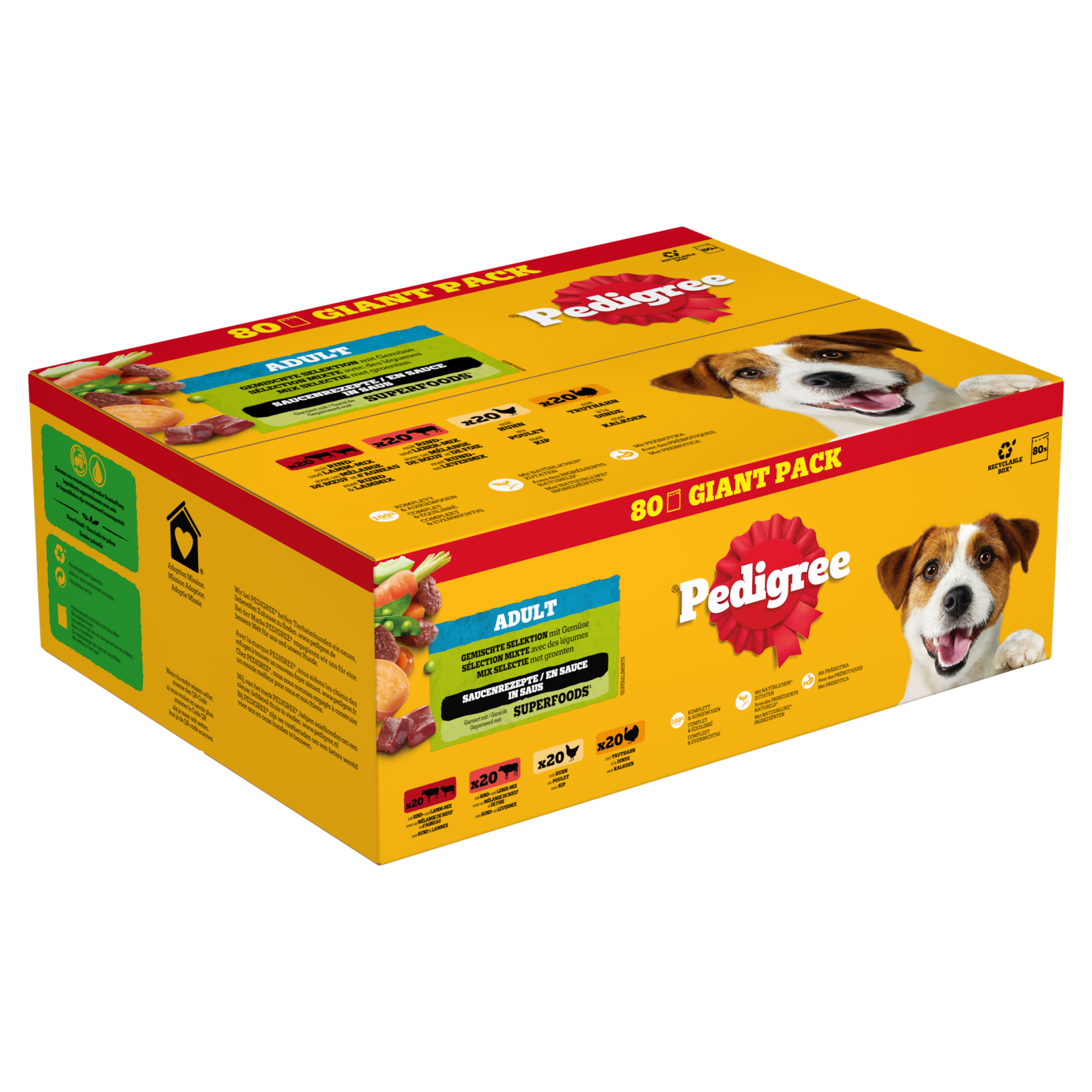Pedigree pouch adult saus mix sel mp 80x100gr