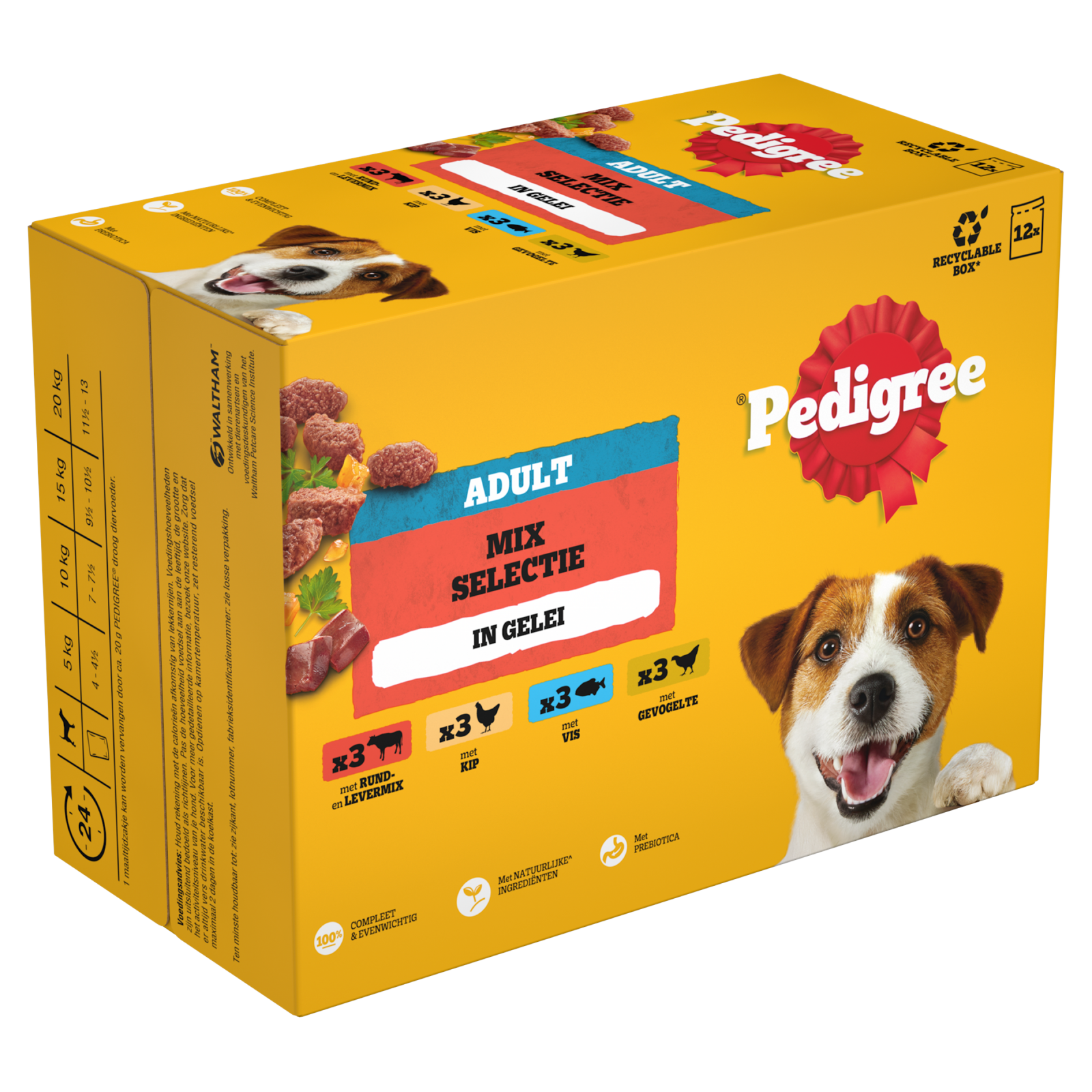 Pedigree pouch adult gelei fav sel mp 12x100gr