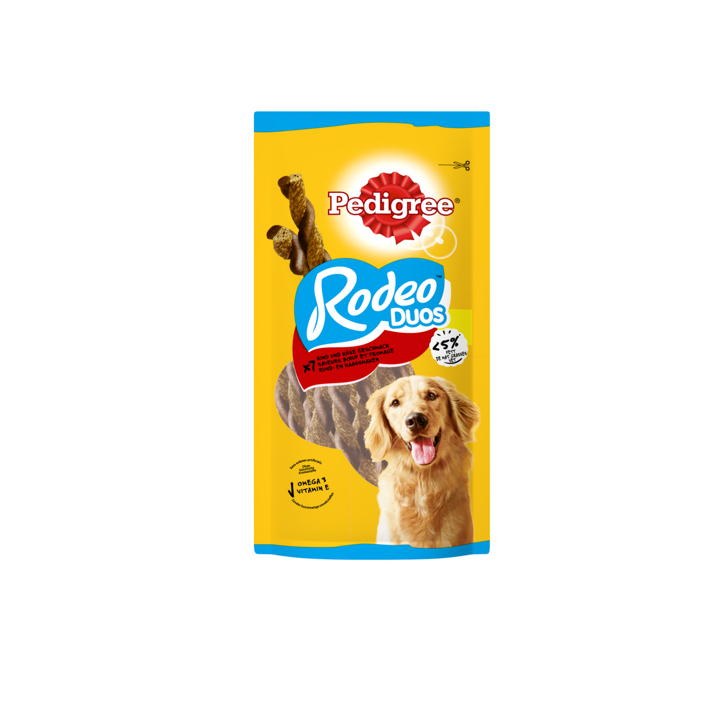 Pedigree rodeo duo rund&kaas 123gr