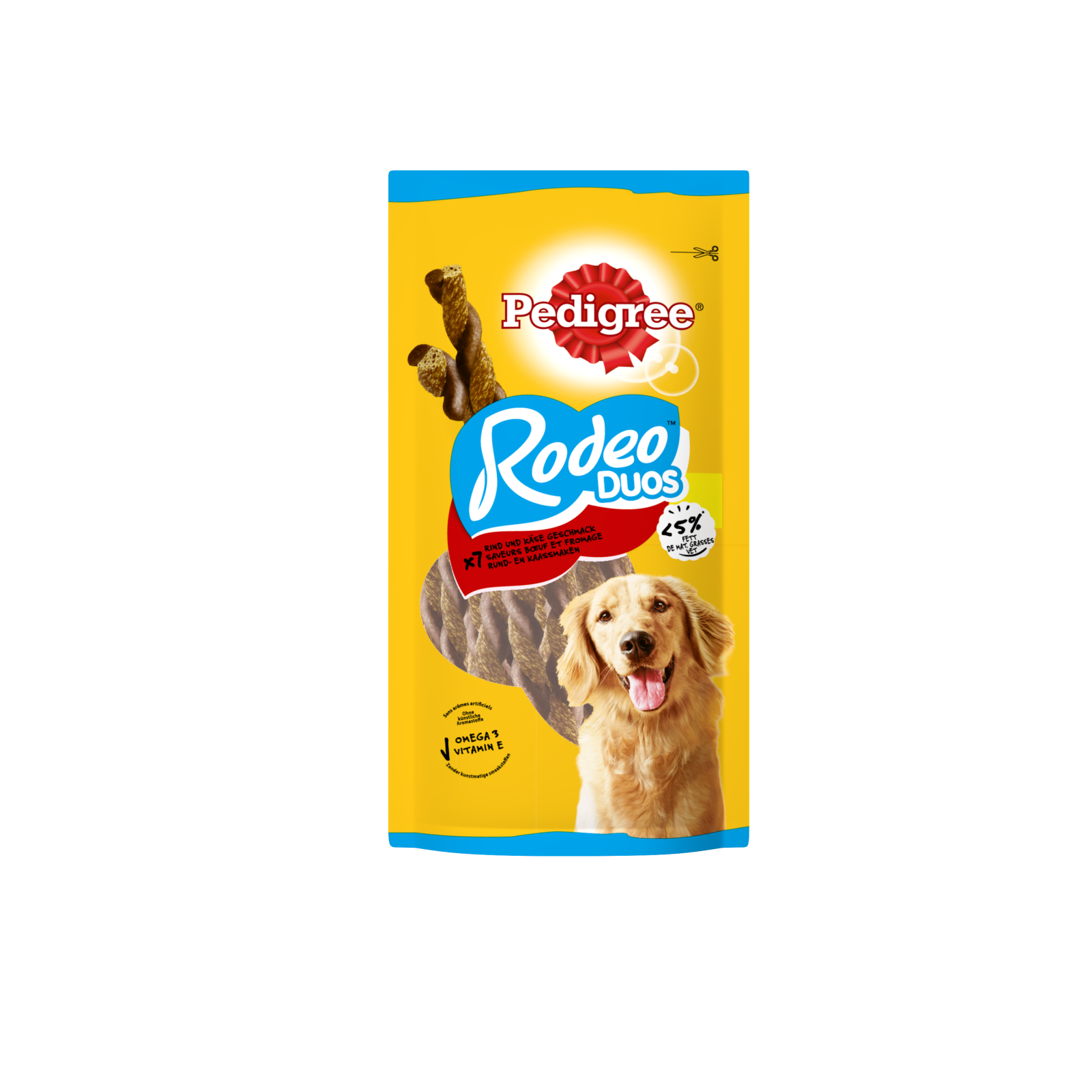 Pedigree rodeo duo rund&kaas 123gr