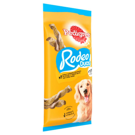 Pedigree rodeo duo kip&bacon 123gr