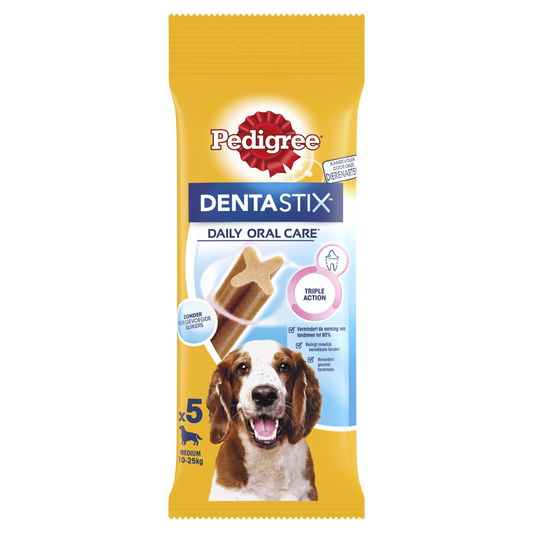 Pedigree dentastix medium single 5-pack 128gr