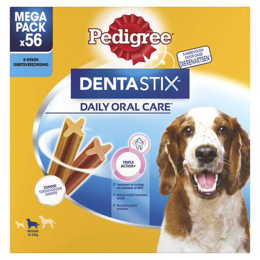 Pedigree dentastix medium multipack 56-pack 1,44kg
