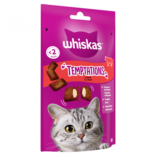 Whiskas temptations rund 60gr